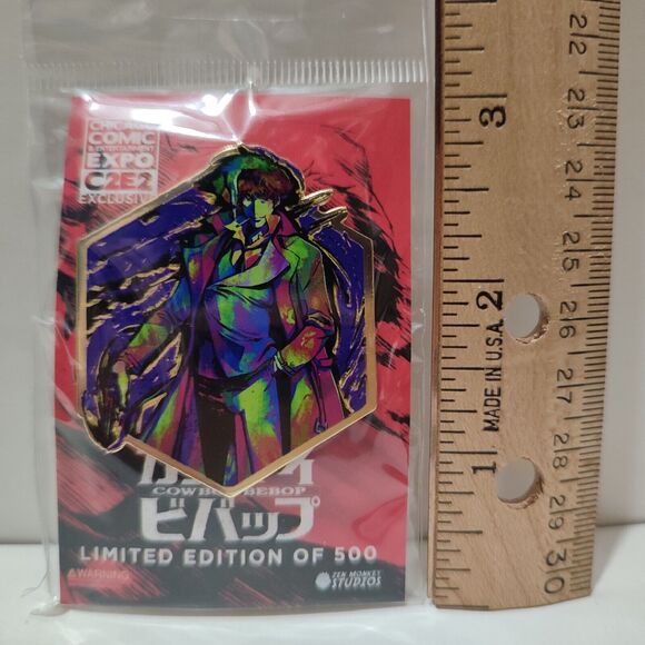 Cowboy Bebop Spike Spiegel Painterly Series Enamel Pin Limited Edition 500 Badge - Picture 2 of 2